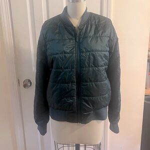 Lululemon reversible, mixed fabric bomber jacket